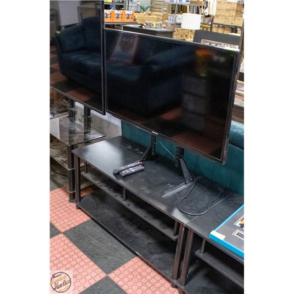 SAMSUNG 40" SMART TV UN40J5203AF ON STAND 2 REMOTE