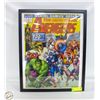 Image 1 : FRAMED PUZZLE "THE AVENGERS" 17" X 21"