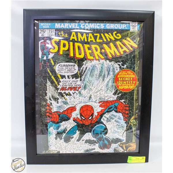 FRAMED PUZZLE "THE AMAZING SPIDERMAN" 18" X 22"