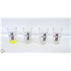 Image 1 : 4 GLASS FORD MUSTANG DRINKING CUPS