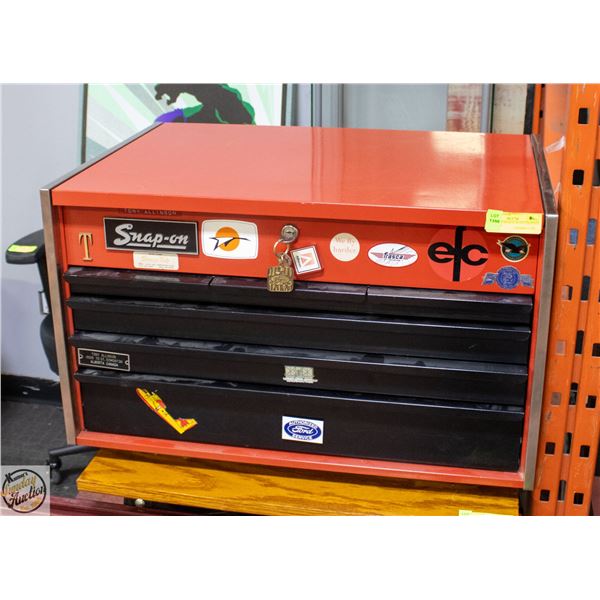 SNAP ON TOOLBOX WITH CONTENTS AND KEYS