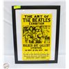 Image 1 : THE ART OF THE BEATLES EXHIBITION POSTER FRAMED