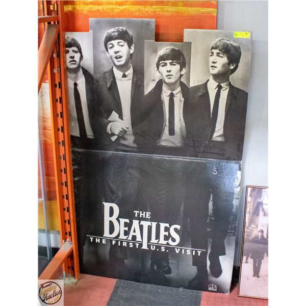 THE BEATLES THE FIRST U.S VISIT CARDBOARD CUTOUT