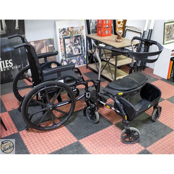 ESTATE WALKER SOLD WITH ESTATE WHEELCHAIR