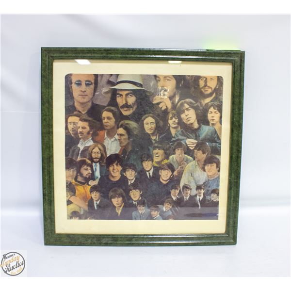 FRAMED BEATLES ARTWORK