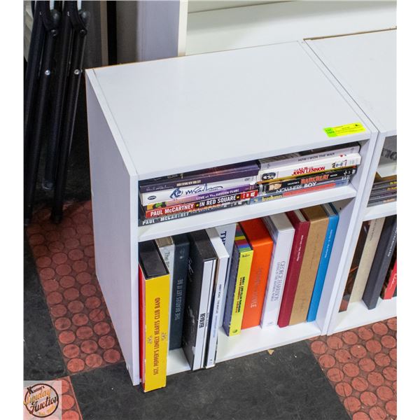 SIDE TABLE WITH CONTENTS ALL BEATLES MEMORABILIA