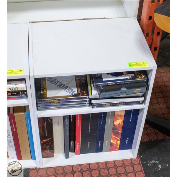 SIDE TABLE WITH CONTENTS ALL BEATLES MEMORABILIA