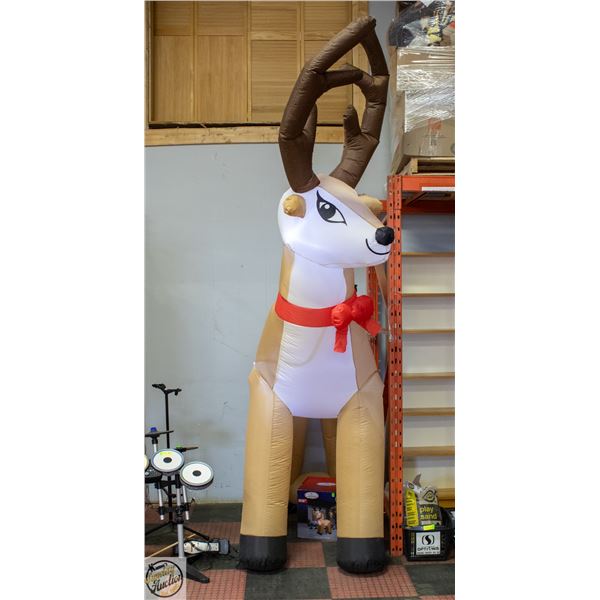 AIR BLOWN INFLATABLE 10.5FT CHRISTMAS REINDEER