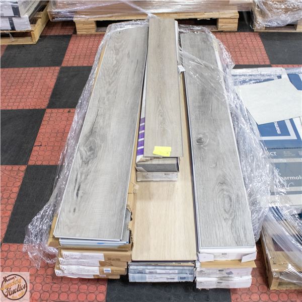 PALLET OF VINYL PLANK FLOORING CONTAINING