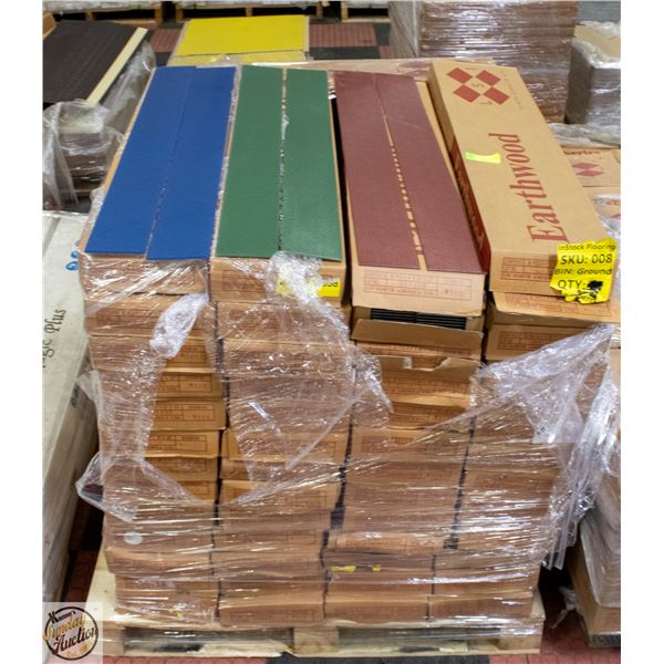 2304 SF - LOT OF RED GLUEDOWN VINYL FLOORING