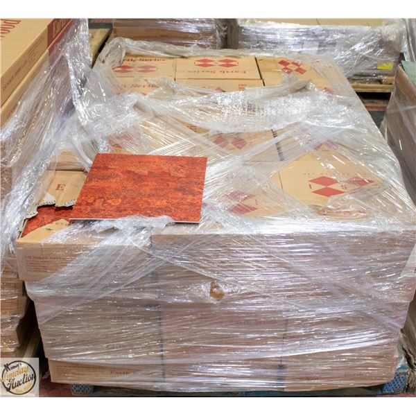 2160 SF - LOT OF RED GLUEDOWN VINYL FLOORING