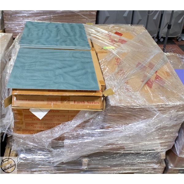 1440 SF LOT OF LIGHT GREY GLUEDOWN VINYL FLOORING