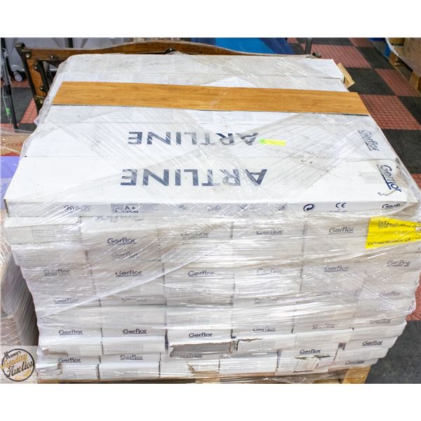 2484 SF - LOT OF BROWN GLUEDOWN VINYL FLOORING