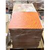 Image 1 : 1400 SF - LOT OF ORANGE & RED STRIPED GLUEDOWN