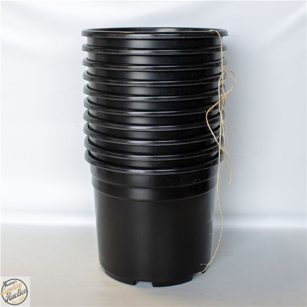 NEW 10 X #3 PRO CAN PRO CAL PLASTIC POT 3 GALLON