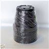 Image 1 : NEW 30 COUNT OF 1.21 L BLACK POTS