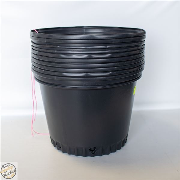 NEW 10 @ 5 GALLON POTS