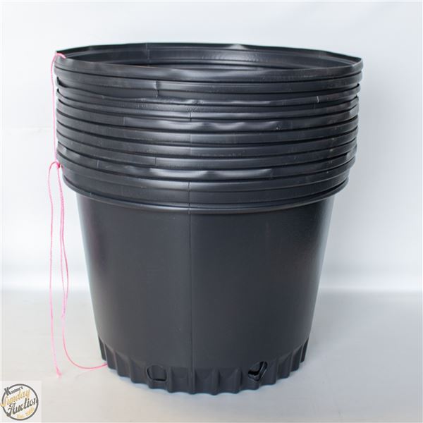 NEW 10 @ 5 GALLON POTS