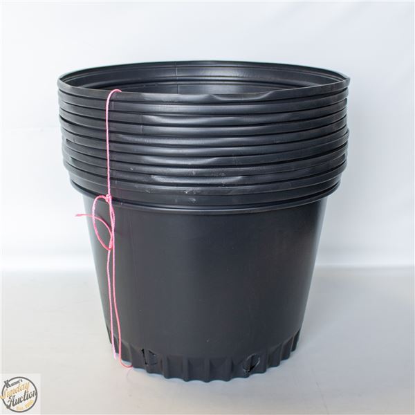 NEW 10 @ 5 GALLON POTS