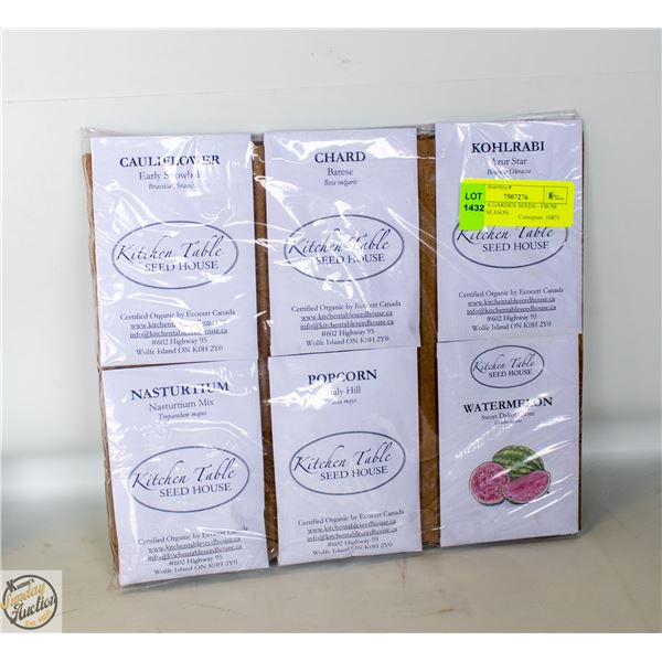PKG OF 6 GARDEN SEEDS - FROM 2022/23 SEASON.