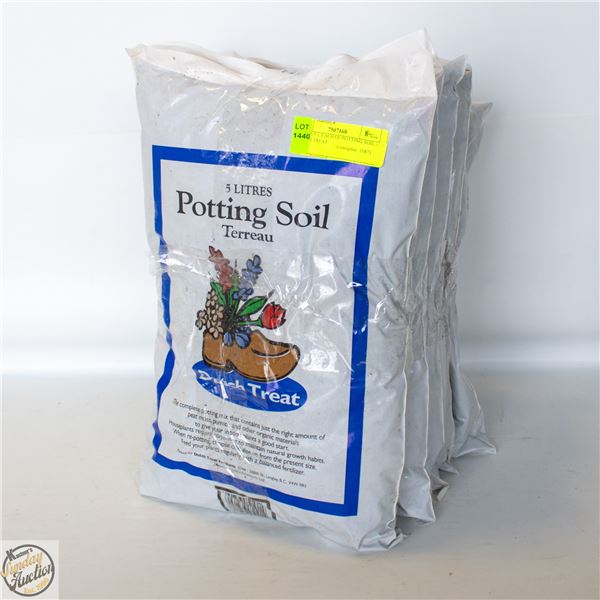5 BAGS 5 L EACH OF POTTING SOIL – DUTCH TREAT