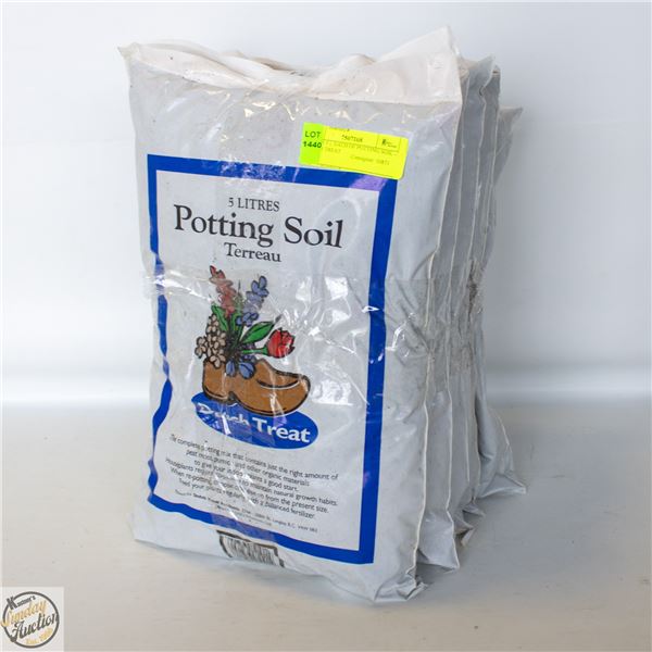 5 BAGS 5 L EACH OF POTTING SOIL – DUTCH TREAT