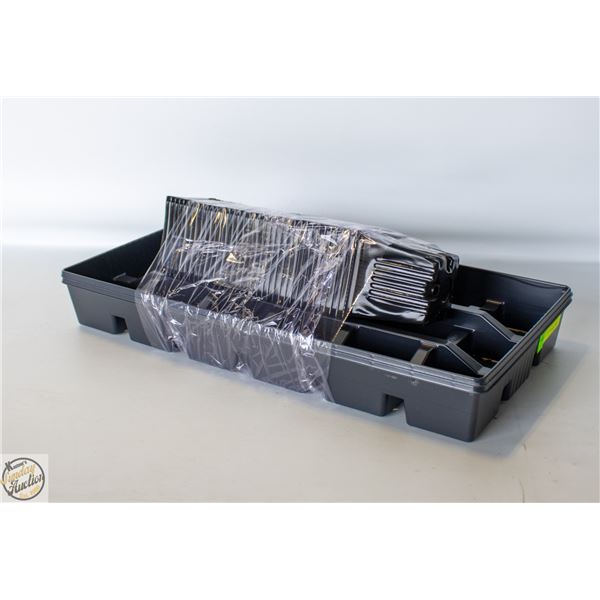 2 SOAK TRAYS & 36 SQUARE POTS – TRAYS FIT 18 POTS