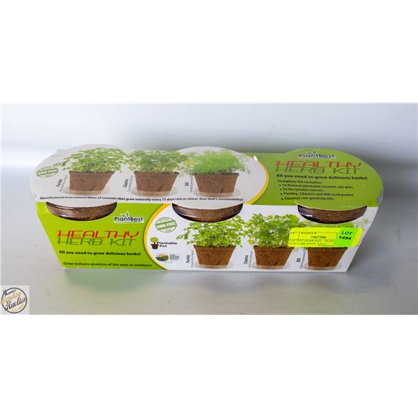 HEALTHY HERB KIT – PLAT BEST. COCO COIR POTS, SAUC