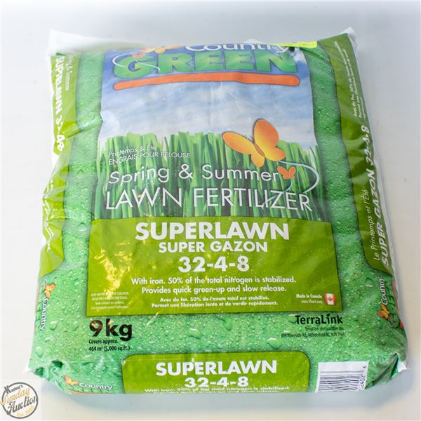 COUNTRY GREEN 32-4-8 LAWN FERTILIZER WITH IRON