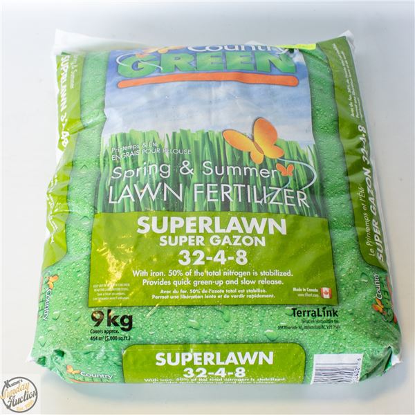 COUNTRY GREEN 32-4-8 LAWN FERTILIZER WITH IRON
