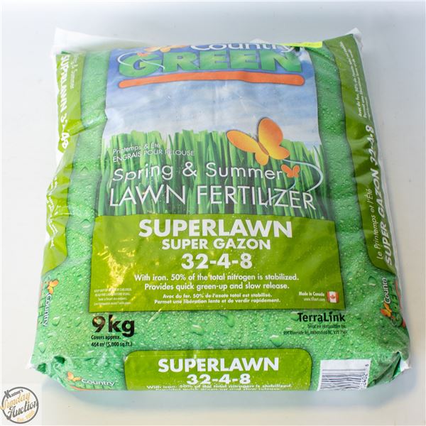 COUNTRY GREEN 32-4-8 LAWN FERTILIZER WITH IRON