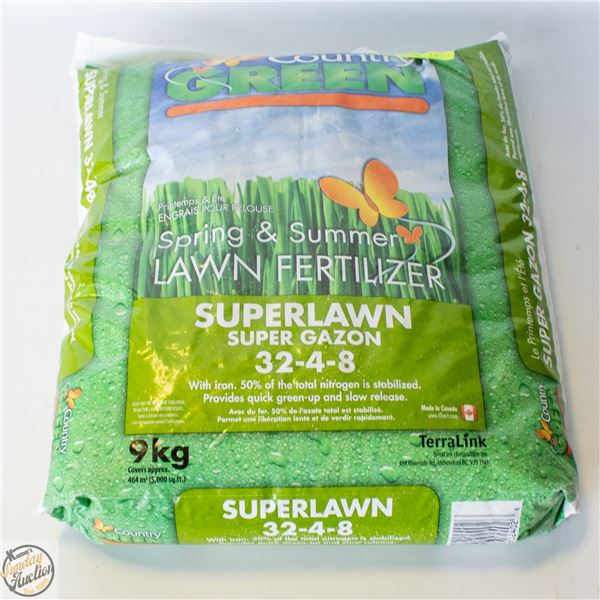 COUNTRY GREEN 32-4-8 LAWN FERTILIZER WITH IRON