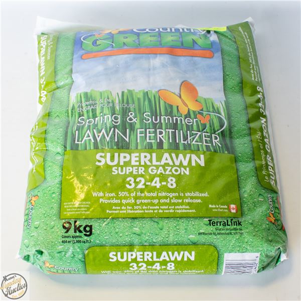 COUNTRY GREEN 32-4-8 LAWN FERTILIZER WITH IRON