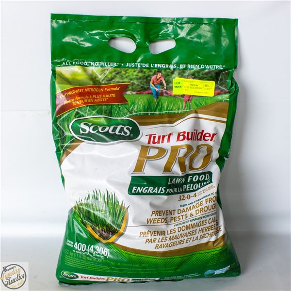 SCOTTS TURF BUILDER PRO LAWN FOOD 5.2 KG