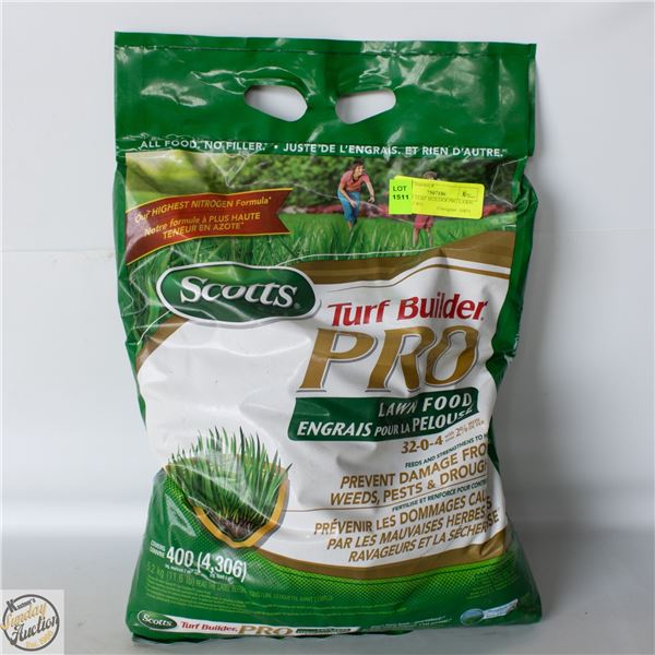 SCOTTS TURF BUILDER PRO LAWN FOOD 5.2 KG