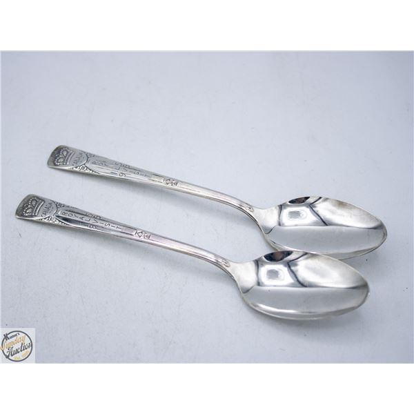 LOT OF 2 - 1959 ROYAL VISIT SPOONS
