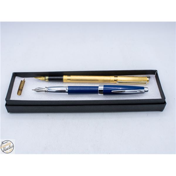 LOT OF 2 - FOUNTAIN PENS WITH EXTRA NIBS-CROSS