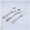 Image 1 : 92.5% STERLING SPOONS AND FORK - 31.4 GRAMS