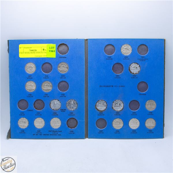 NICKEL BOOK FROM 1930'S TO 1960'S