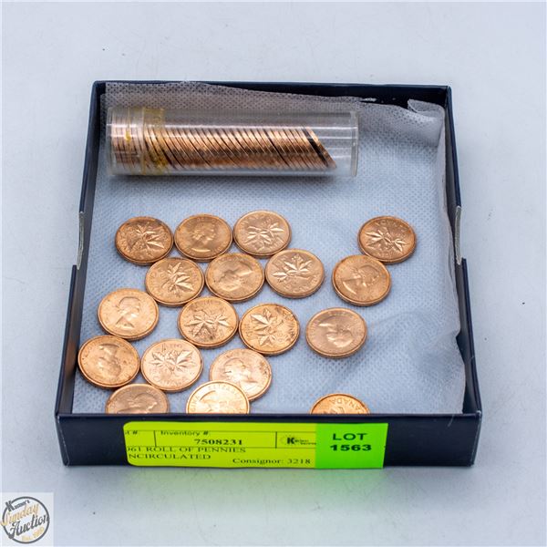 1961 ROLL OF PENNIES UNCIRCULATED