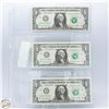 Image 1 : 3X$1 CONSECUTIVE SE# BANK NOTES