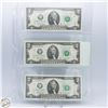 Image 1 : 3X$2 CONSECUTIVE SE# BANK NOTES