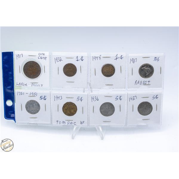 3X1-CENT 5X 5-CENT COLLECTABLE COINS