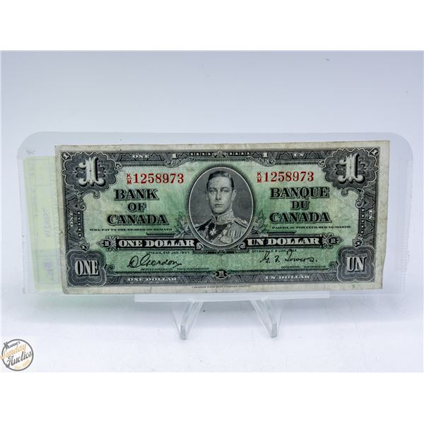 1937 $1 CANADIAN BANK NOTE