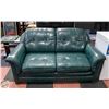 Image 1 : LEATHER LOVE SEAT SOFA- 64" X 32"