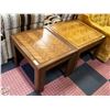 Image 1 : VINTAGE OAK PARQUET SIDE TABLES (2)