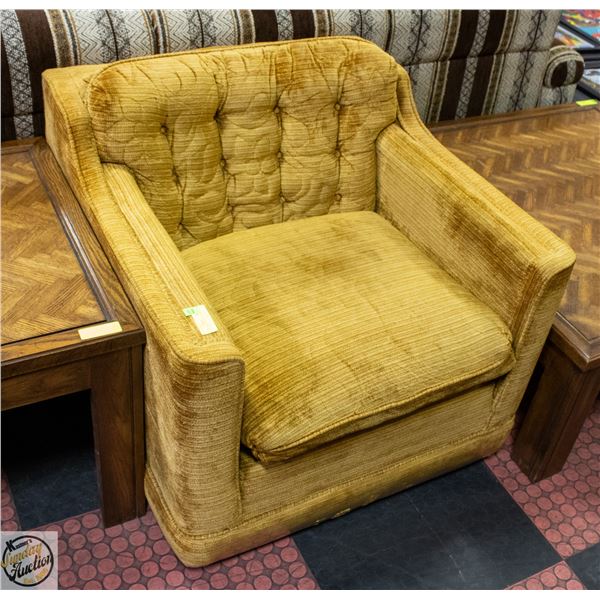 VINTAGE SKLAR BRAND ARMCHAIR- 28" X 30" X 34"