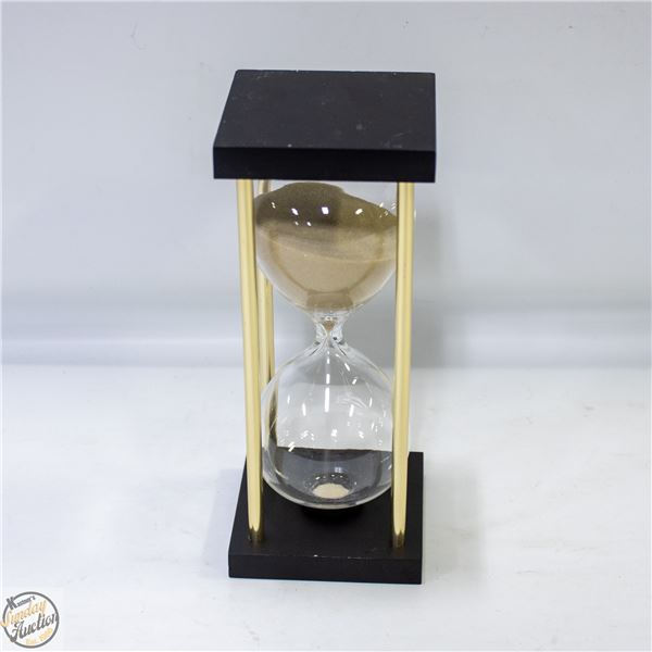 8 INCH TALL GLASS HOUR-GLASS