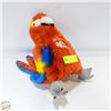 Image 1 : RED HAND PUPPET PARROT BIRD VINTAGE TELUS
