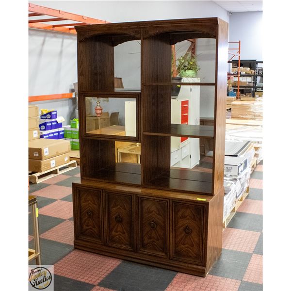 CRAFTLINE 4 DOOR/6 SHELF CABINET- 75" X 48" X 18"